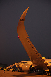 Lufthansa Airbus A350-900 D-AIXA - erste Landung auf dem Heimatflughafen München am 21.12.2016 (gFoto: Marikka-Laila Maisel)